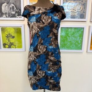 ✨ Stunning Y2K Metallic Brocade Off-Shoulder Cocktail Dress ✨